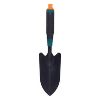 Pazinha Larga com Cabo Plástico Verde e Laranja Powner 34,5cm