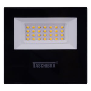 Refletor de Led Preto Taschibra 30W 3000K