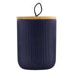 Pote-Ceramico-Azul-com-Tampa-de-Bambu-LyorFrontal2