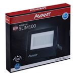 Refletor-de-Led-Preto-Avant-100W-6500K-BivoltEmbalagemAngularEsquerda3