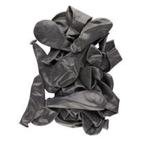 Balão Liso N º 7 Preto 50 Unidades São Roque