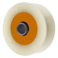 Roldana de Nylon com Bucha para Trilho Cantoneira Lm Roldanas 5cm