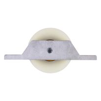 Roldana de Nylon para Trilho com Suporte Lm Roldanas 6cm