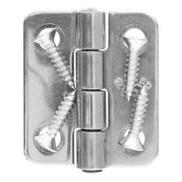 Dobradiça Inox Náutica Simétrica Mahler 38mm x 34mm 2 unidades