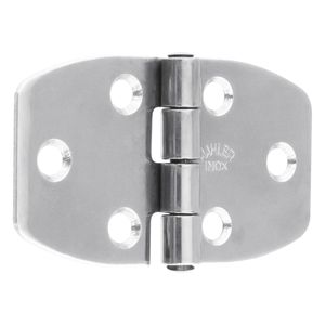 Dobradiça Inox Náutica Simétrica Mahler 38mm x 70mm 2 unidades