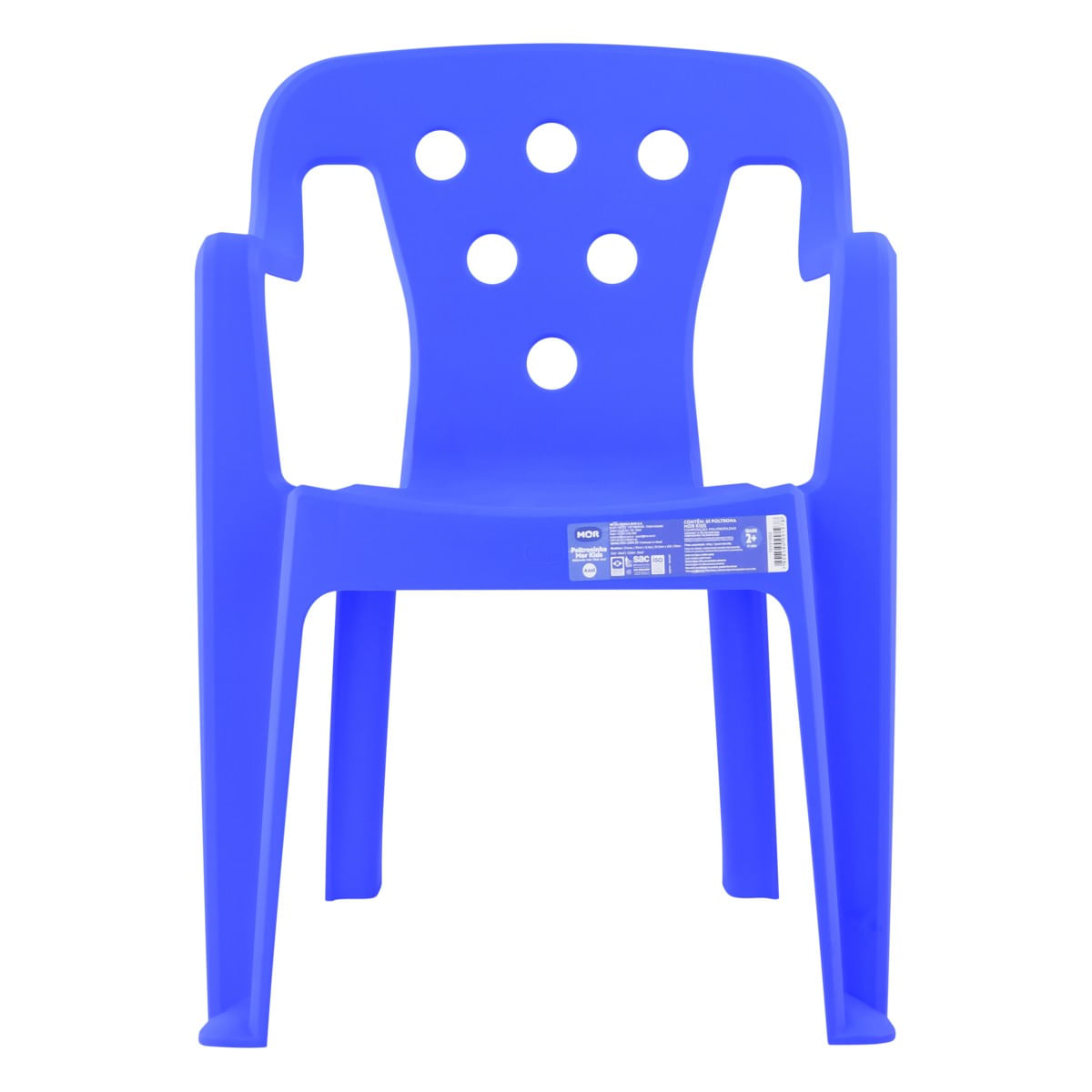 PoltronaPlásticaInfantilAzulMorKidsFrontal2