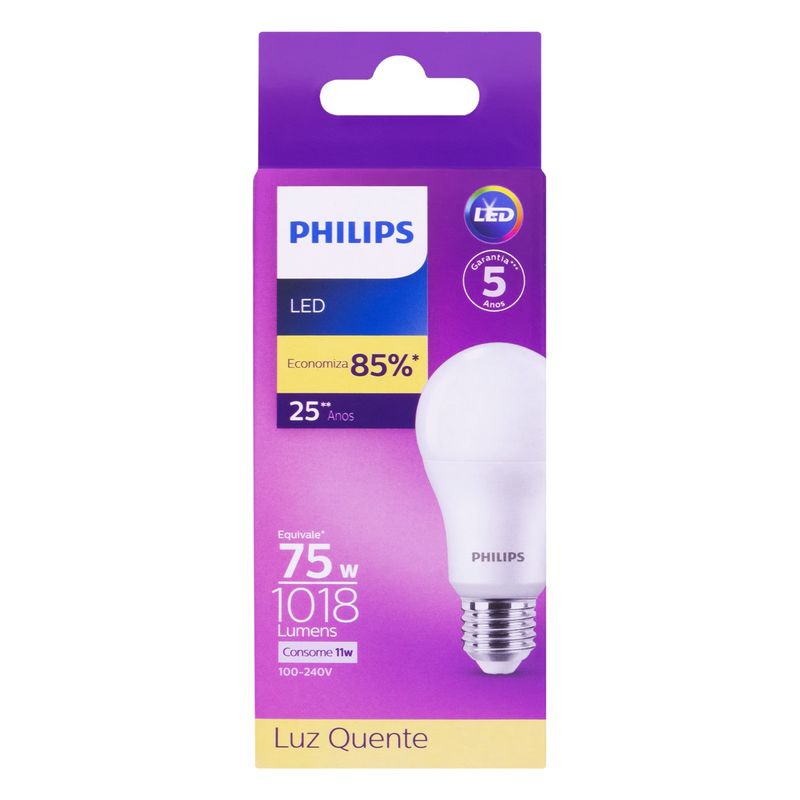 Lampada-de-Led-Bulbo-Philips-11W-3000K-BivoltFrontal3