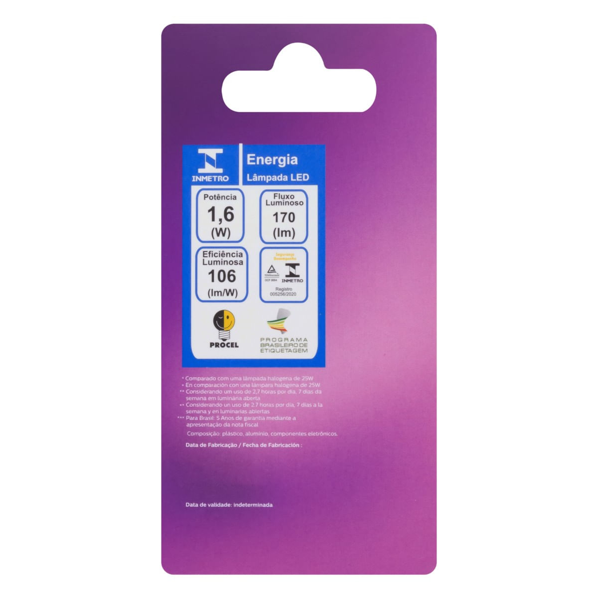 LâmpadadeLedCápsulaG9Philips16W6500KBivoltPosterior3