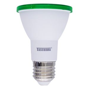 Lâmpada de Led PAR20 Taschibra 6W Luz Verde