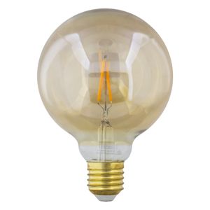 Lâmpada de Led G95 Filamento Vintage Globo Taschibra 3W Luz Âmbar