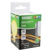 Lâmpada de Led G95 Filamento Vintage Globo Taschibra 3W Luz Âmbar