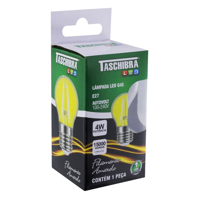 Lampada-de-Led-G45-Filamento-Taschibra-4W-Amarela-AutovoltAngularEsquerda2