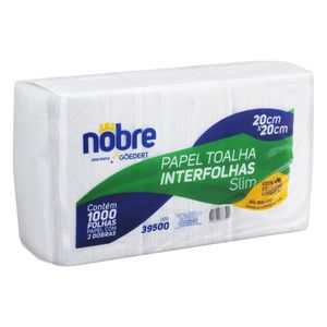 Papel Toalha Interfolhado Slim Nobre com 1000 Folhas