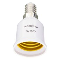 Soquete Adaptador E14 para E27 Taschibra 2 unidades