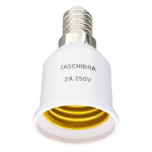 Soquete Adaptador E14 para E27 Taschibra 2 unidades