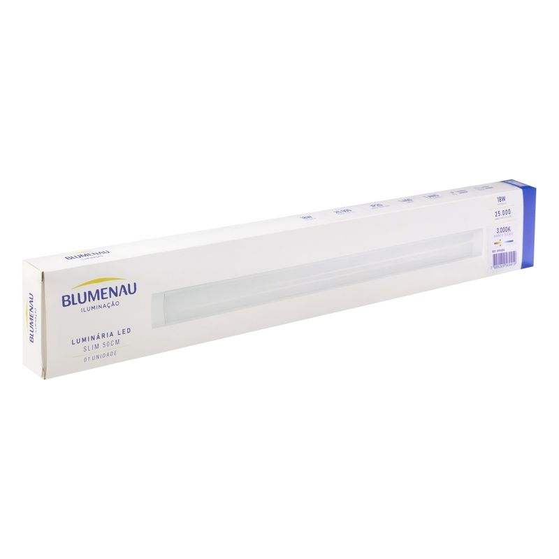 Luminaria-Led-Slim-Branca-Blumenau-18W-3000K-50cm-BivoltEmbalagemAngularEsquerda3