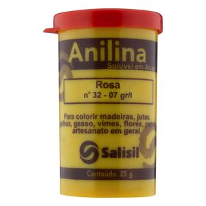 Anilina em Pó Solúvel Salisil 25g Rosa