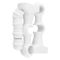 Suporte para Varão de Cortina Branco Std Duplo Médio 2 unidades