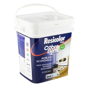 Tinta Acrílica Fosca Resicolor 18l Azul