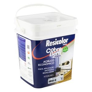 Tinta Acrílica Fosca Resicolor 18l Gelo