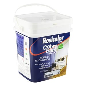 Tinta Acrílica Fosca Resicolor 18l Pérola