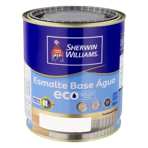 Tinta Esmalte Sintético Base D'Água Alto Brilho Sherwin Williams 900ml Branca