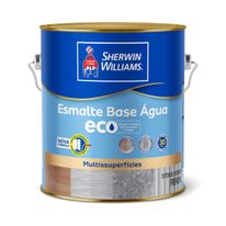 Tinta Esmalte Sintético Base D'Água Alto Brilho Sherwin Williams 3,6l Branco Gelo