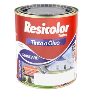 Tinta a Óleo Brilhante Resicolor 900ml Marrom Conhaque