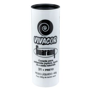 Corante de Tecido Vivacor Guarany 40g Preto