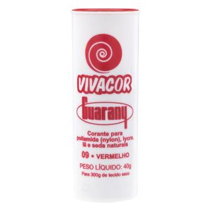 Corante de Tecido Vivacor Guarany 40g Vermelho