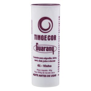 Corante de Tecido Tingecor Guarany 40g Vinho