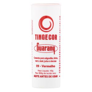 Corante de Tecido Tingecor Guarany 40g Vermelho