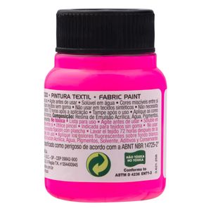 Tinta de Tecido Fluorescente Acrilex 37ml Maravilha