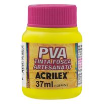 Tinta para Artesanato Fosca Acrilex 37ml Amarelo Limão