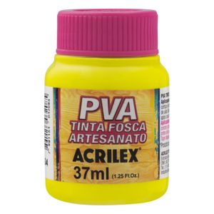 Tinta para Artesanato Fosca Acrilex 37ml Amarelo Limão