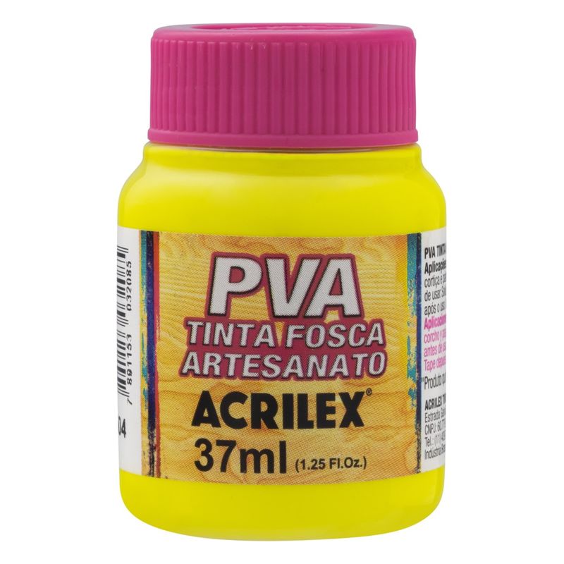 Tinta-para-Artesanato-Fosca-Acrilex-37ml-Amarelo-LimaoFrontal1