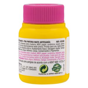 Tinta para Artesanato Fosca Acrilex 37ml Amarelo Ouro