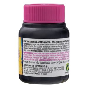 Tinta para Artesanato Fosca Acrilex 37ml Preta