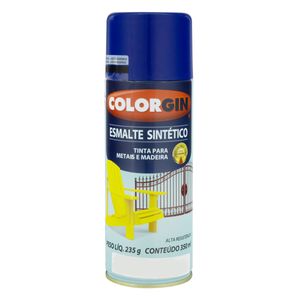 Tinta Spray Esmalte Sintético Colorgin 350ml Azul Colonial