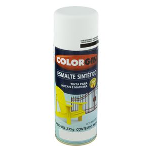 Tinta Spray Esmalte Sintético Colorgin 350ml Branca Fosca