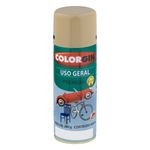 Tinta-Spray-Uso-Geral-Colorgin-400ml-Bege-MediterraneoFrontalTopo1