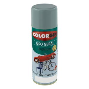 Tinta Spray Uso Geral Colorgin 400ml Cinza Placa