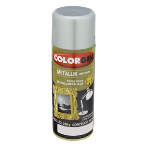 Tinta Spray Metallik Interior Colorgin 350ml Prata