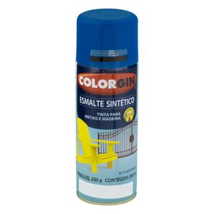 Tinta Spray Esmalte Sintético Colorgin 350ml Azul