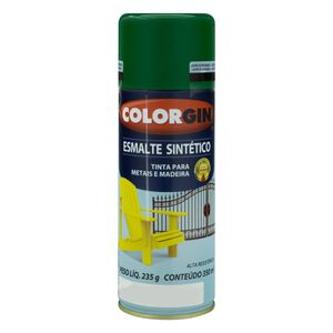 Tinta Spray Esmalte Sintético Colorgin 350ml Verde