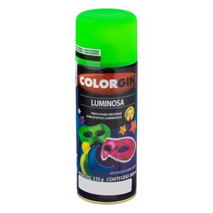 Tinta Spray Luminosa Colorgin 380ml Verde