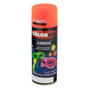 Tinta Spray Luminosa Colorgin 380ml Vermelha