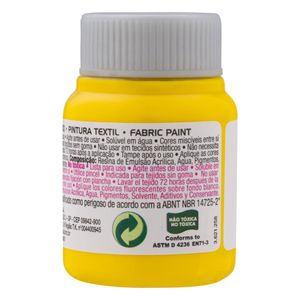 Tinta para Tecido Fosca Acrilex 37ml Amarelo Ouro