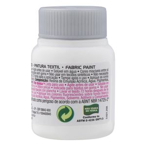 Tinta para Tecido Fosca Acrilex 37ml Branca