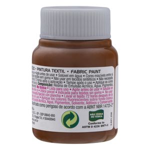 Tinta para Tecido Fosca Acrilex 37ml Marrom